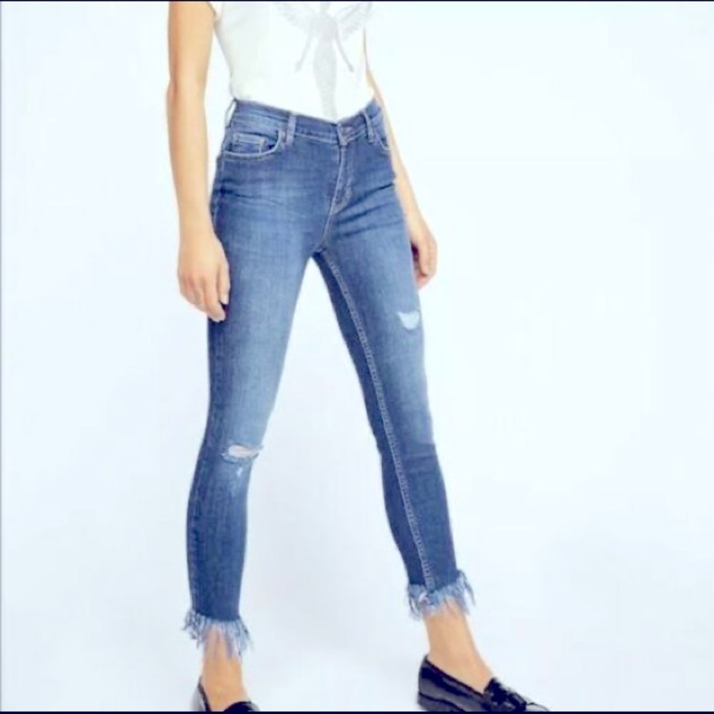 Great Heights Frayed Denim - FREE PEOPLE